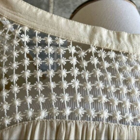 Magali Pascal Ivory Cream Embroidered Floral Dress - Picture 5 of 12